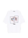 Les Hommes Printed T-shirt In White