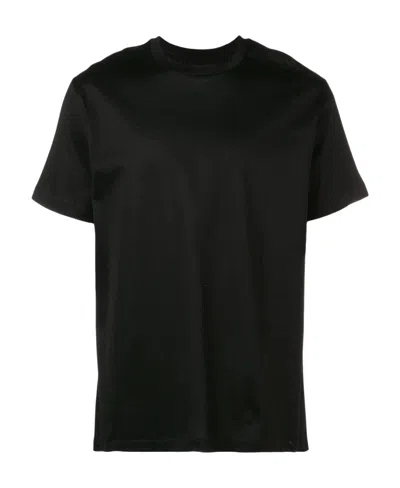 Les Hommes Rear Print T-shirt In Black