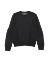 Les Hommes Toddler Boy Sweater Black Size 6 Virgin Wool, Acrylic In Black