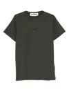 Les Hommes Urban Logo-detail T-shirt In Green
