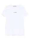 Les Hommes Urban Logo-detail T-shirt In White