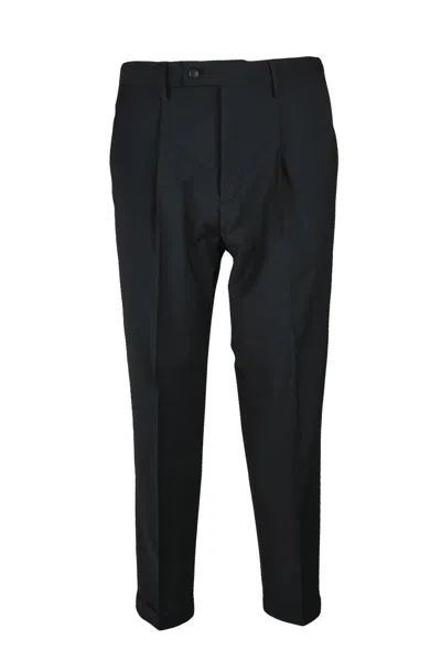 Les Hommes Wool Stretch Pants - Black