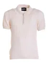 LES HOMMES ZIP CLASSIC POLO SHIRT