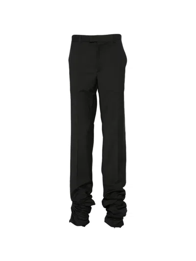 Les Hommes Zip-cuff Trousers In Black