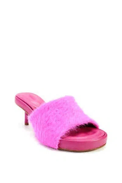 Pre-owned Le's Jacquemus Womens Les Mules Argilla - Pink Size 37
