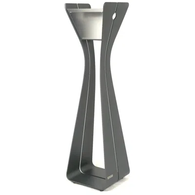 Les Jardins Bloom 44" High Gray Aluminum Modern Solar Powered Outdoor Light