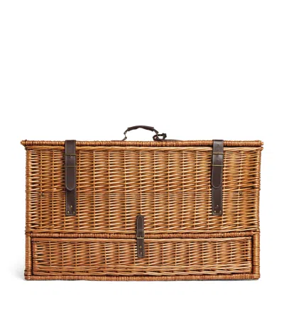 Les Jardins De La Comtesse Champs Elysées Picnic Basket And Dining Set In Brown
