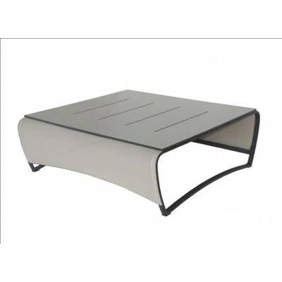 Les Jardins Jet Stream Plastic/resin Coffee Table In Brown,linen