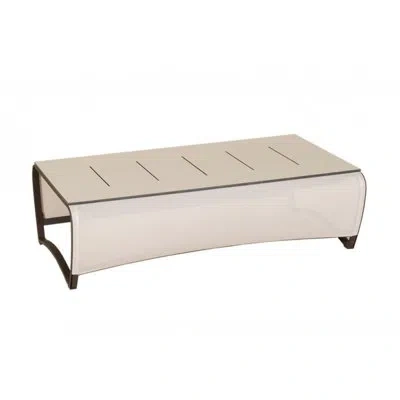 Les Jardins Jet Stream Plastic/resin Coffee Table In Grebe,taupe