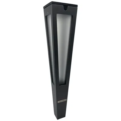 Les Jardins Lanai 20" High Space Gray Aluminum Led Solar Torch Light