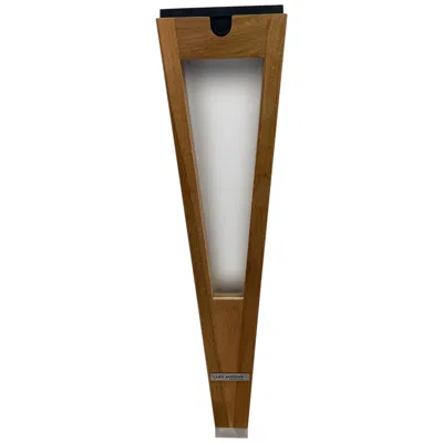 Les Jardins Lanai 20" High Teak Wood Led Solar Outdoor Torch Light