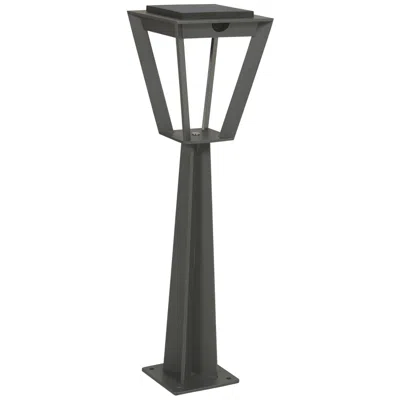 Les Jardins Metro 28"h Space Gray Dusk-to-dawn Solar Led Outdoor Path Light