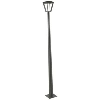Les Jardins Metro 76" High Space Gray Led Solar Outdoor Park Light