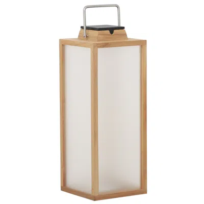 Les Jardins Tradition 25 1/2" High Teak Wood Led Solar Outdoor Lantern