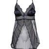 Les Jupons De Tess Women's Black Call Me Baby Babydoll In Black