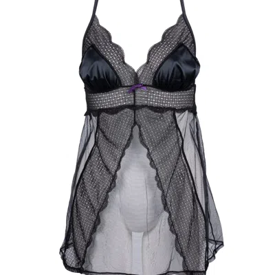 Les Jupons De Tess Women's Black Call Me Baby Babydoll