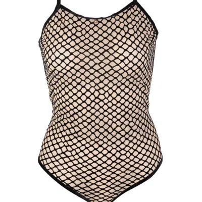 Les Jupons De Tess Women's Black / Neutrals Miel Bodysuit