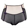 Les Jupons De Tess Women's Black / Purple Call Me Baby High Waisted Panty In Multi