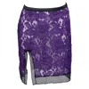 Les Jupons De Tess Women's Purple / Black Vogue Skirt In Purple