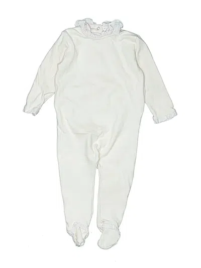 Pre-owned Les Lutins Babies' Long Sleeve Onesie In White