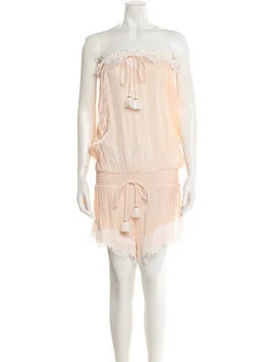 Pre-owned Les Neo Bourgeoises Strapless Romper In Multi