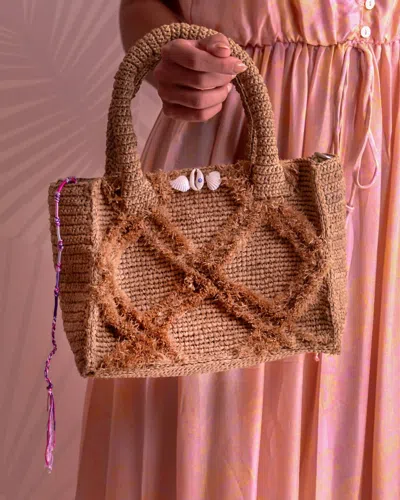 Les Neobourgeoises Neo Bag Paradise In Ibiza In Beige