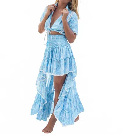 Les Neobourgeoises Neo Baya Skirt In Blue