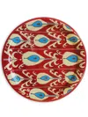 Les-ottomans Abstract-print Iron Tray In 红色