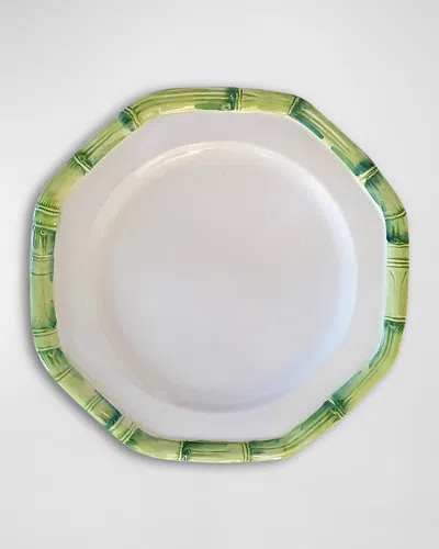 Les Ottomans Bamboo Salad Plate, Set Of 4 In Green