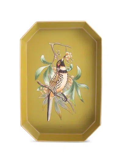 Les-ottomans Bird Print Sunglasses In Green