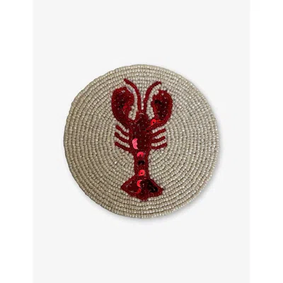 Les Ottomans Bster Bead-embellished Coasters Set Of Four