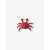 Les Ottomans Crab Bead-embellished Napkin Rings Set Of Two