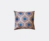 Les-ottomans Silk Velvet Cushion In Multicolor