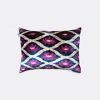 Les-ottomans Patterned Silk-velvet Cushion In Multicolor