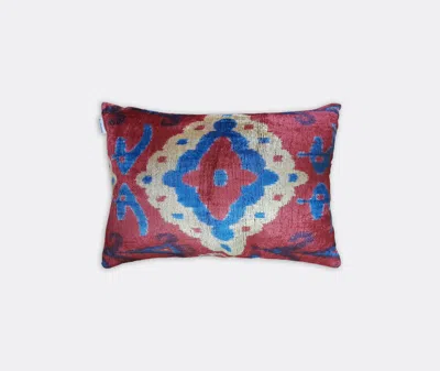 Les-ottomans Velvet Cushion In Multicolor