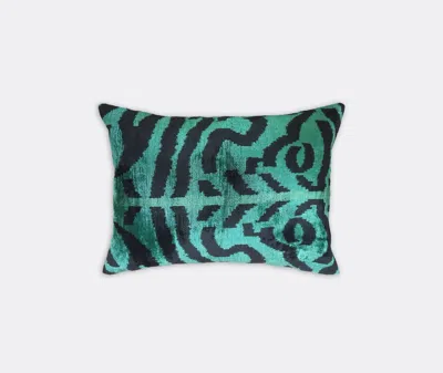 Les-ottomans Velvet Cushion In Multicolor