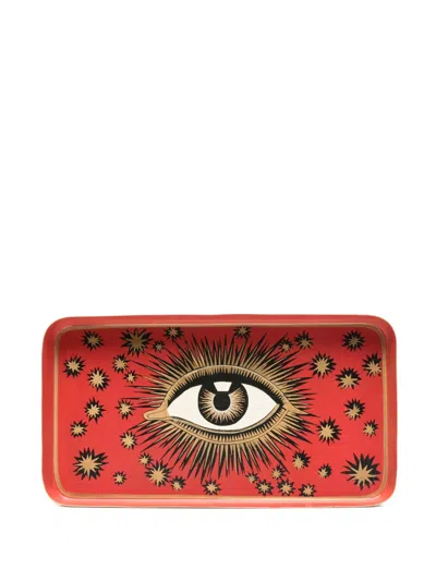 Les-ottomans Eytred Tray (32cm X 17cm) In Rot