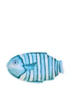 Les-ottomans Fish-shaped Serving Plate (40cm) In Blue