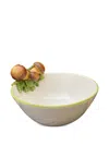 Les-ottomans Hand-painted Ceramic Bowl In Neutral