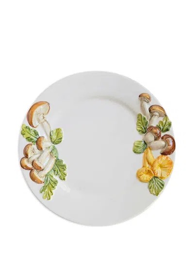 Les-ottomans Hand-painted Ceramic Underplate In White