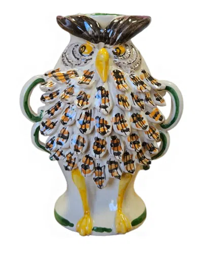 Les-ottomans Hand-painted Ceramic Vase (35cm) In Multi