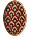 Les-ottomans Hand-painted Iron Tray In 红色