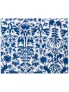 Les Ottomans Handprinted Table Cloth In Blue