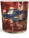 Les-ottomans Ikat-print Four-glass Set In Red