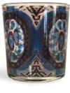 Les-ottomans Ikat' Set Of Four Glasses In Blue