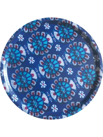 LES-OTTOMANS IKAT WOODEN TRAY