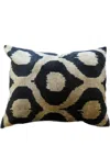 Les-ottomans Patterned-jacquard Silk Cushion In White