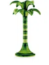 Les-ottomans Large Palm Candle Holder In Green