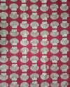 Les Ottomans Lemon Hand-printed Cotton Tablecloth In Red/white