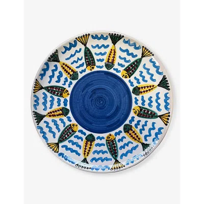 Les Ottomans Multi Sicilian Summer Hand-painted Ceramic Plate 28cm